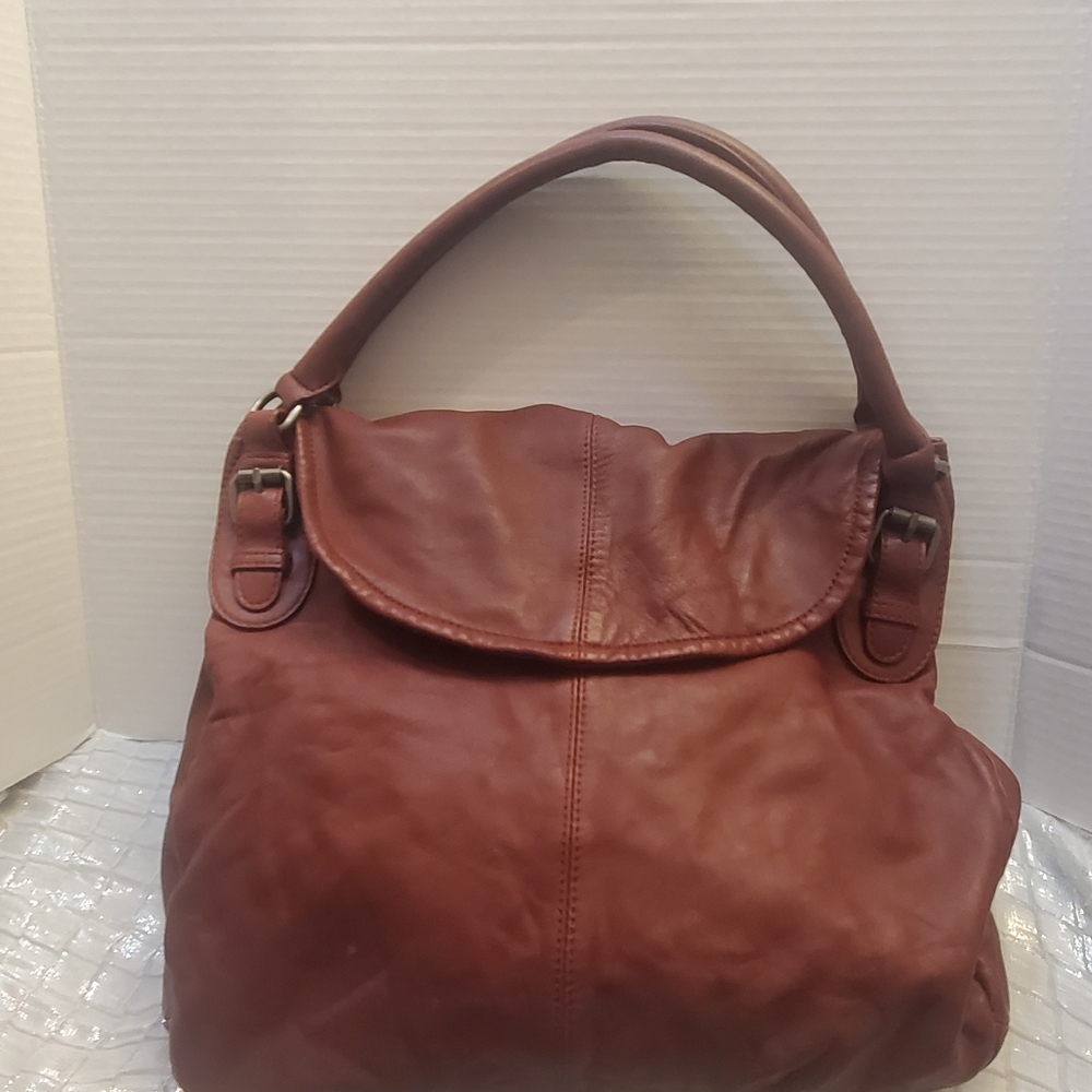 J Jill buttery soft deep red purse